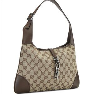 Gucci ORIGINAL GG CANVAS JACKIE HOBO SMALL